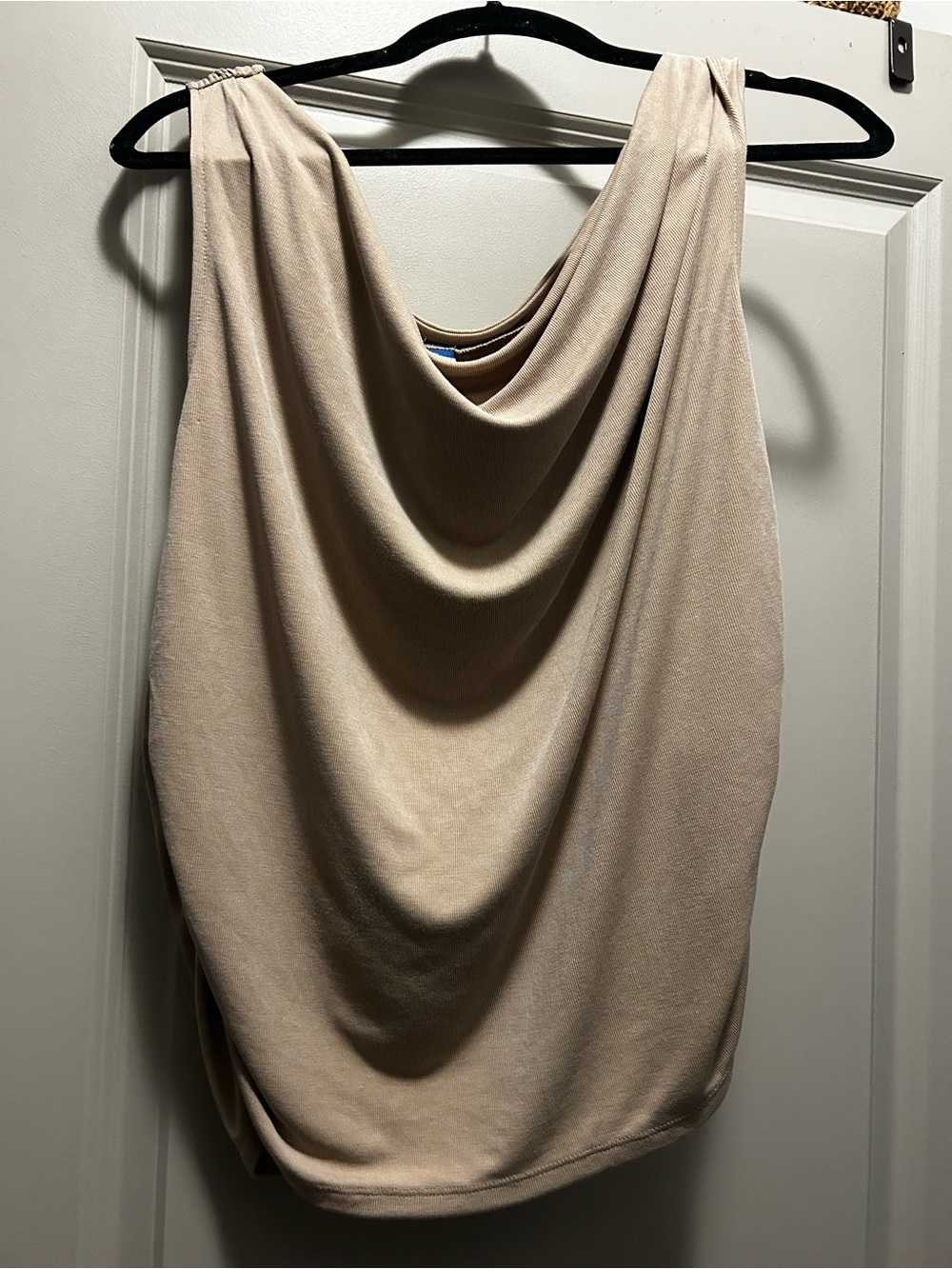 Old Navy Cream Draped Cowl Neck Sleeveless Sweater